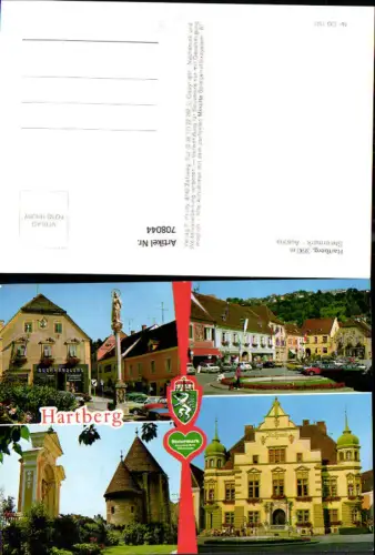 708044 Mehrbild AK Hartberg Ansichten Tunner Buchhandlung Rathaus