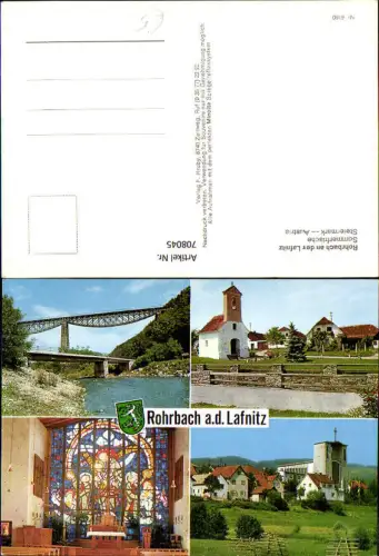 708045 Mehrbild AK Rohrbach a. d. Lafnitz Ansichten Kirche Brücke