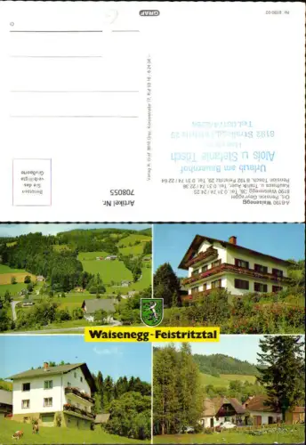 708055 Mehrbild AK Feistritz Waisenegg Pension Geyregger Pension Tösch