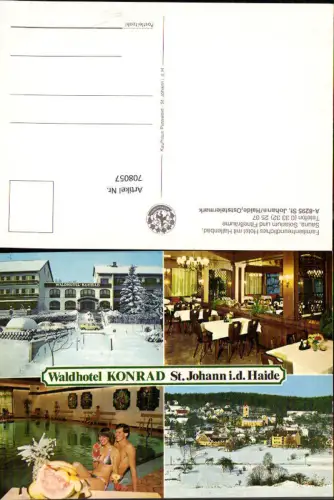 708057 Mehrbild AK St Johann in der Haide Waldhotel Konrad