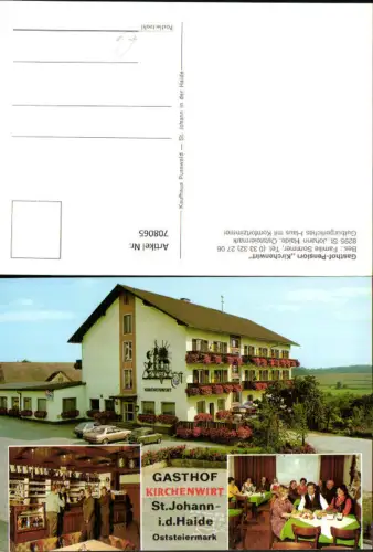 708065 Mehrbild AK St Johann in der Haide Gasthof Pension Kirchenwirt