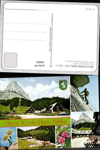 708088 Mehrbild AK Admont Gesäuse Oberst Klinke Hütte Bergsteigen Kuh Edelweiß