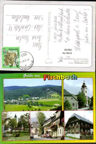708108 Mehrbild AK Fischbach Ansichten Reisebus Bus Kirche