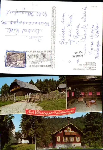 708115 Mehrbild AK Alpl Krieglach Peter Rosegger Geburtshaus Heldenkapelle Waldschule
