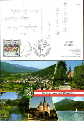708117 Mehrbild AK Mariazell Ortsbild Kirche in Greith In der Walster Erlaufsee