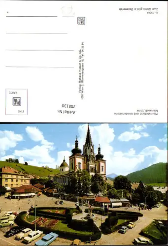 708130 Mariazell Wallfahrtsort mit Gnadenkirche VW Käfer pub Richard Pietsch 75304