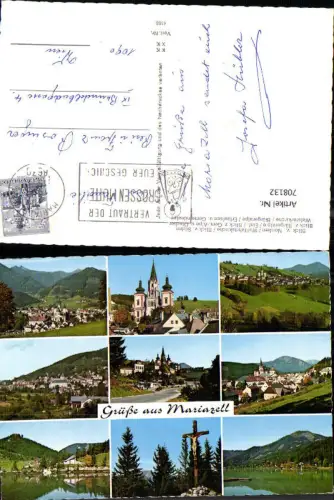 708132 Mehrbild AK Mariazell Wallfahrtskirche Bürgeralpe Walsterkirche Erlaufsee