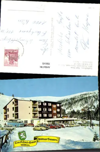 708145 Niederwölz Lachtalhaus Karl Haas Winteransicht VW Käfer Bus