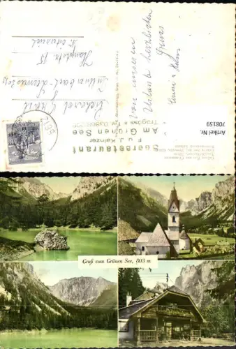 708159 Mehrbild AK Tragöß Grüner See St Katharein am der Laming