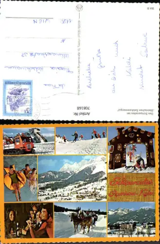708168 Mehrbild AK Ramsau am Dachstein Schiparadies Wintersport