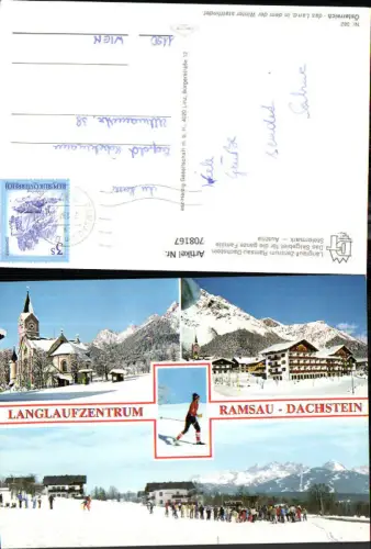 708167 Mehrbild AK Ramsau am Dachstein Langlaufzentrum Wintersport