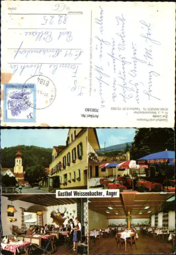 708180 Mehrbild AK Anger Gasthof u. Pension Zur Linde Gasthof Weissenbacher
