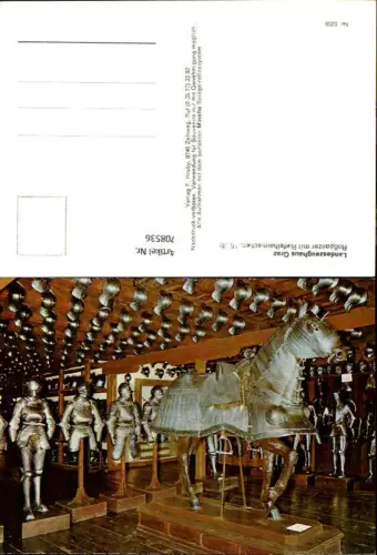 708536 Graz Landeszeughaus Roßpanzer mit Riefelharnischen Ritter Rüstung