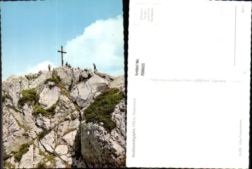 708601 Hochlantschgipfel Gipfelkreuz Bergsteigen Fladnitz an der Teichalm Passail