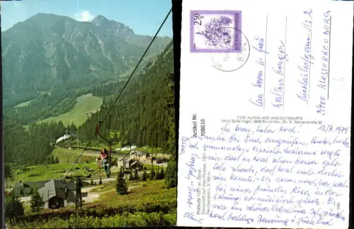 708616 Präbichl Eisenerz Sessellift auf den Polster Reichenstein