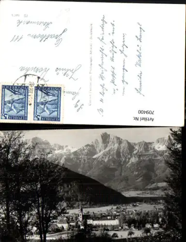 709400 Foto AK Admont mit Pyhrgas u. Scheiblingstein pub Conrad Frankhauser