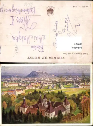 709404 Künstler AK Graz Schloss Eggenberg pub Strohschneider 896