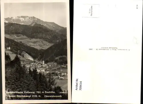 709414 Foto AK Kallwang Kalwang geg. Zeyritzkampl