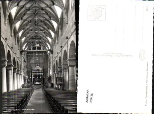 709416 Foto AK Seckau Abtei Basilika Innenansicht
