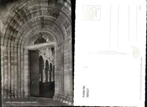 709417 Foto AK Seckau Abtei Portal Detailansicht