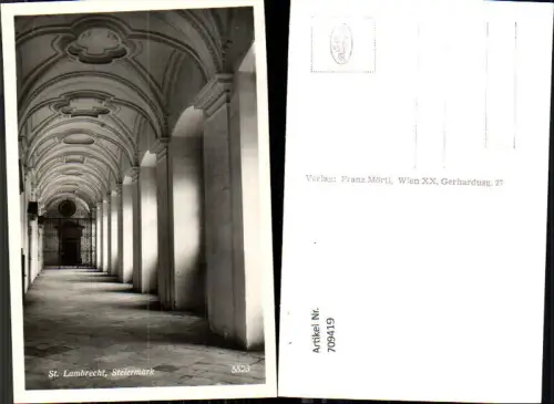 709419 Foto AK Sankt Lambrecht Stift Innenansicht Gang