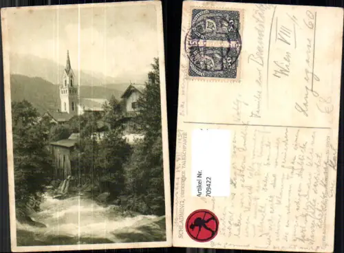 709422 Schladming Talbachpartie mit Kirche