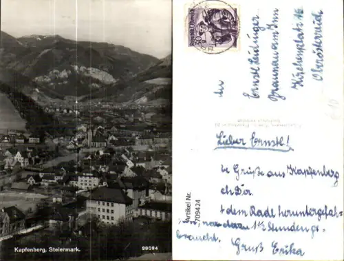 709424 Foto AK Kapfenberg Ansicht mit Kirche