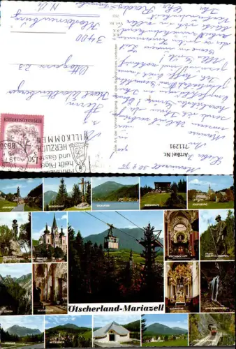 711291 Mehrbild AK Mariazell Ötscherland Basilika Bürgeralpe Erlaufsee Annaberg Mitterbach