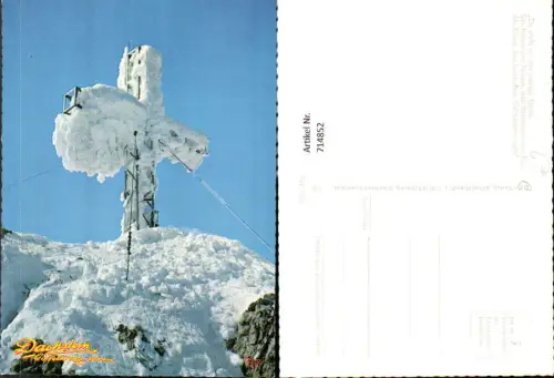 714852 Dachstein Gipfelkreuz im Schnee Ramsau a. Dachstein
