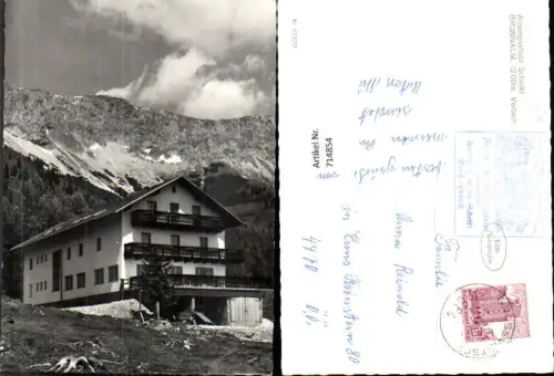 714854 Foto AK Sankt Barbara im Mürztal Großveitsch Veitsch Brunnalm Alpengasthof Scheikl