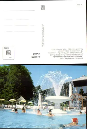 714863 Bad Gleichenberg Thermal Freibecken Mariannenquelle Springbrunnen