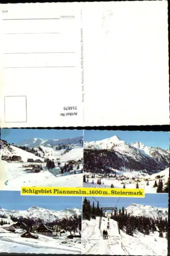 714879 Mehrbild AK Schigebiet Planneralm Wintersport Irdning-Donnersbachtal