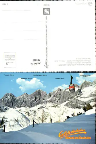 714885 Ramsau a. Dachstein Dachstein-Südwand-Seilbahn Gondel Gletscherbahn