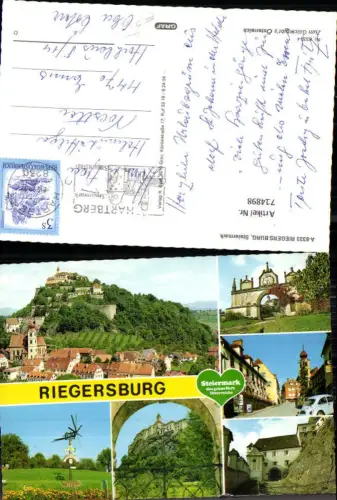 714898 Mehrbild AK Riegersburg Festung Dorfpartie VW Käfer