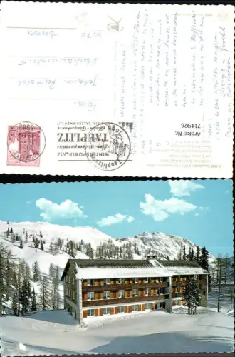 714926 Tauplitz Tauplitzalm Vöest Erholungsheim Winteransicht