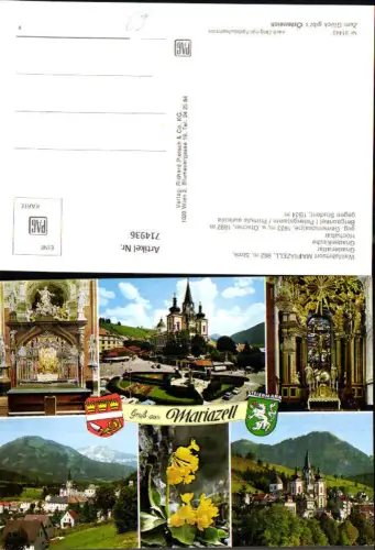 714936 Mehrbild AK Mariazell Basilika Gnadenaltar Hochaltar Gemeindealpe