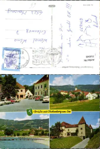 714949 Mehrbild AK Stubenberg am See Dorfplatz Schloß