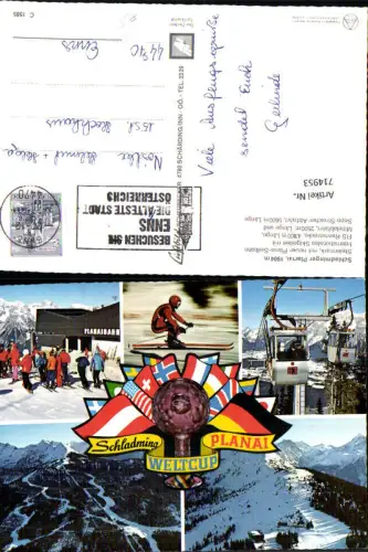 714953 Mehrbild Ak Schladming Planai Seilbahn Weltcup Wintersport