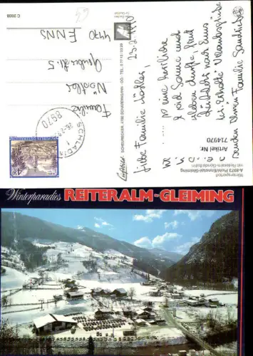 714970 Reiteralm Gleiming Schladming Pichl Ennstal Winteransicht Reiteralm-Gondelbahn