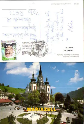 714972 Mariazell Basilika Hauptplatz Brunnen