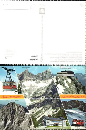 714994 Mehrbild AK Ramsau a. Dachstein Gletscherbahn Seilbahn Gondel