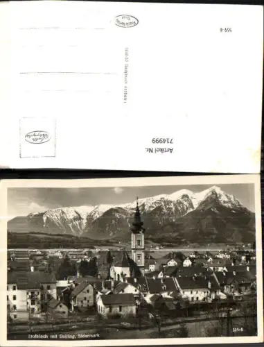 714999 Foto AK Trofaiach mit Reiting Ansicht mit Kirche