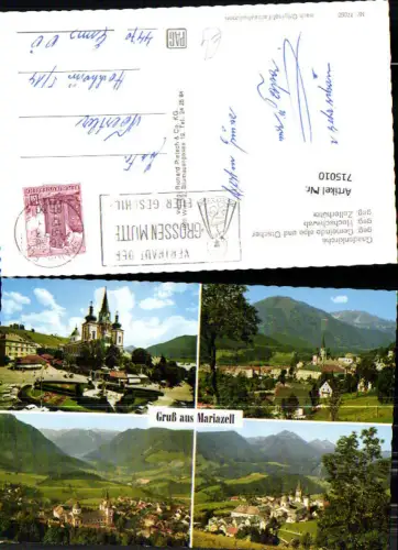 715010 Mehrbild AK Mariazell Gnadenkirche Gemeindealpe Hochschwab Zellerhüte
