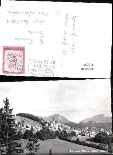 715034 Foto AK Mariazell Tonion Ansicht