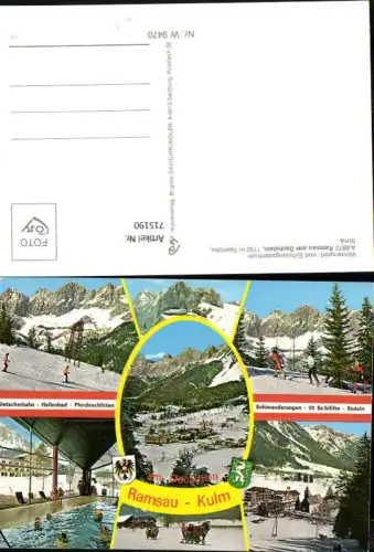 715190 Mehrbild AK Ramsau a. Dachstein Kulm Hallenbad Wintersport