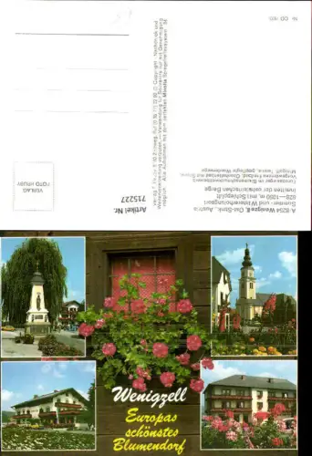 715227 Mehrbild AK Wenigzell Blumendorf Kirche Hotel