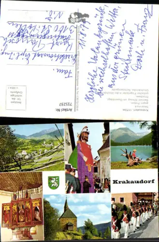 715237 Mehrbild AK Krakaudorf Krakau in der Steiermark geg. Preber Samson Oswalditag Umzug Etrachsee