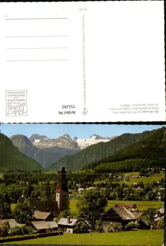 715242 Bad Aussee a. Altausseersee mit Hohen Dachstein Kirche