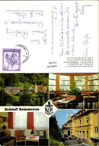 715244 Mehrbild AK Spital am Semmering Schloss Sommerau Erholungsheim