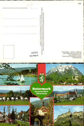 715247 Mehrbild AK Stubenberg a. See Stubenbergersee Schloss Trautenfels St Lambrecht Stift
